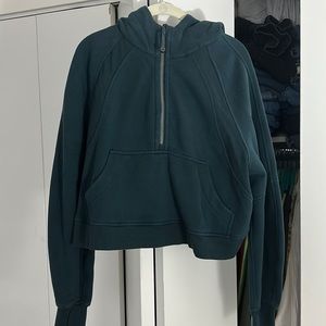 Size M/L Teal Lululemon Oversized Scuba Quarter Zip